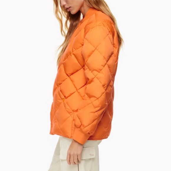 Aritzia Jackets & Coats Aritzia Archive Quilted Jacket Orange